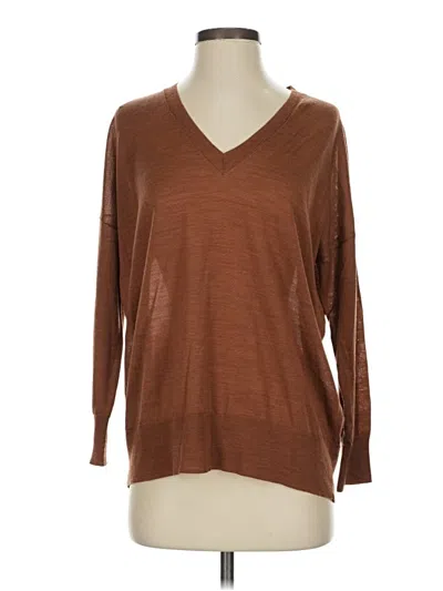 Pre-owned Zara Pullover Sweater In Brown