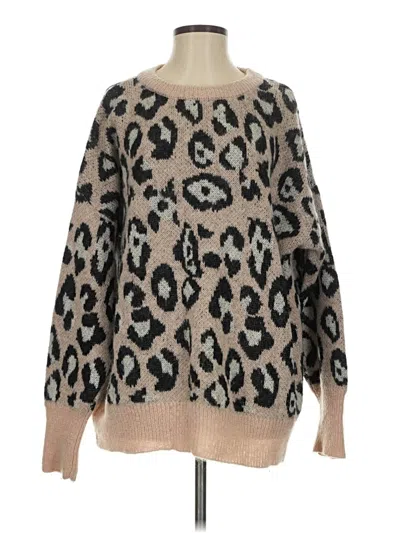 Pre-owned Zara Pullover Sweater In Brown