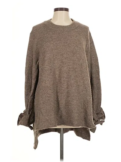 Pre-owned Zara Pullover Sweater In Brown