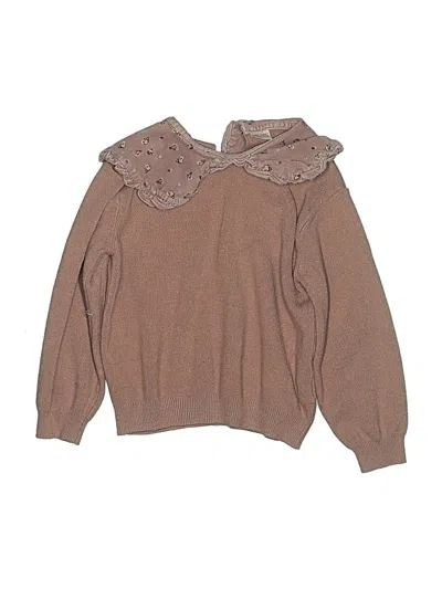 Pre-owned Zara Kids' Pullover Sweater In Brown