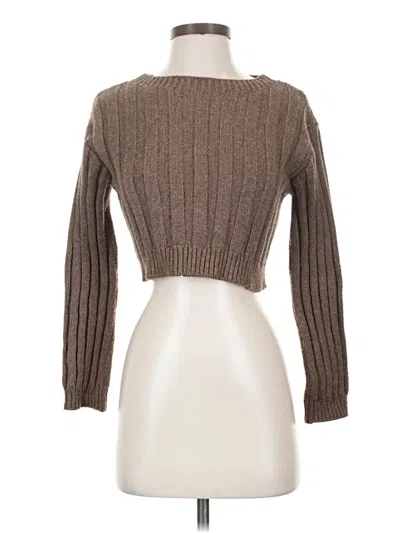 Pre-owned Zara Pullover Sweater In Brown