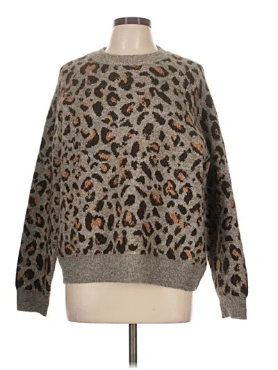 Pre-owned Zara Pullover Sweater In Brown