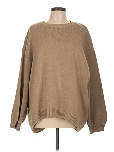 Pre-owned Zara Pullover Sweater In Brown