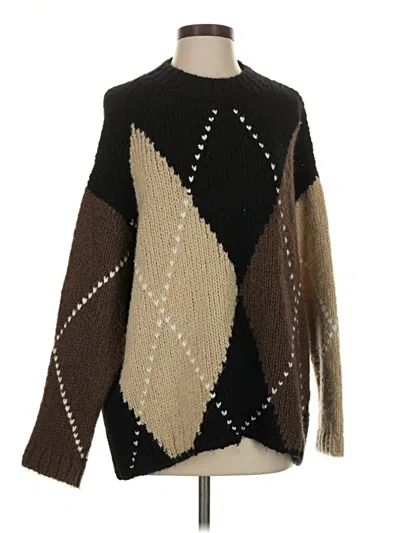 Pre-owned Zara Pullover Sweater In Brown