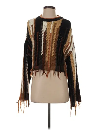 Pre-owned Zara Pullover Sweater In Brown