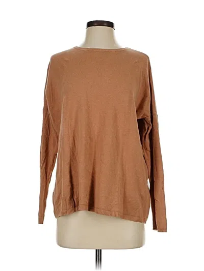Pre-owned Zara Pullover Sweater In Brown
