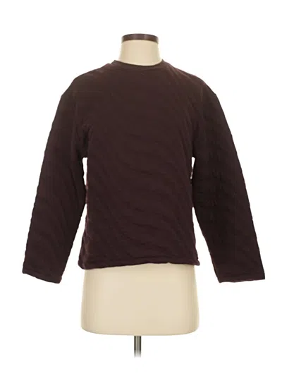 Pre-owned Zara Pullover Sweater In Brown