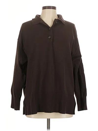 Pre-owned Zara Pullover Sweater In Brown