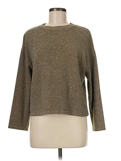 Pre-owned Zara Pullover Sweater In Brown