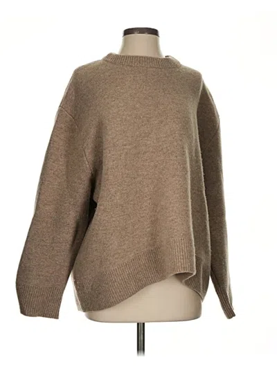 Pre-owned Zara Pullover Sweater In Brown