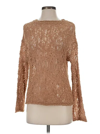 Zara Pullover Sweater In Brown