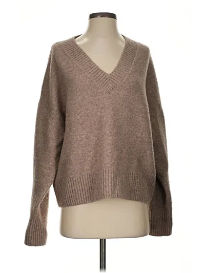 Pre-owned Zara Pullover Sweater In Brown