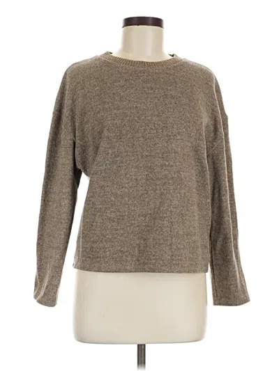 Pre-owned Zara Pullover Sweater In Brown