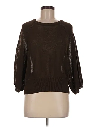 Pre-owned Zara Pullover Sweater In Brown