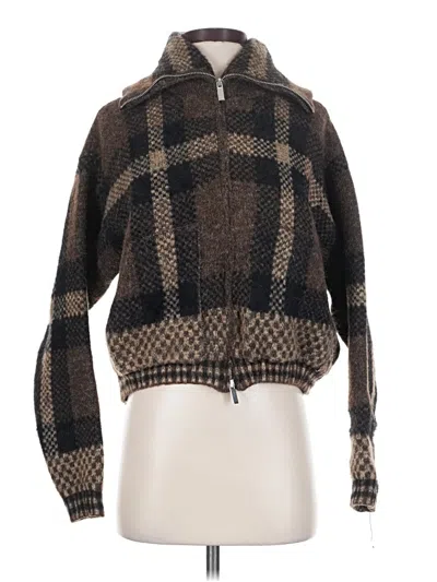 Pre-owned Zara Pullover Sweater In Brown