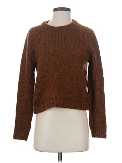 Pre-owned Zara Pullover Sweater In Brown