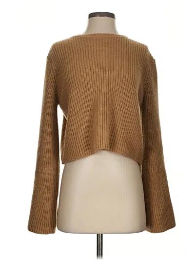 Pre-owned Zara Pullover Sweater In Brown