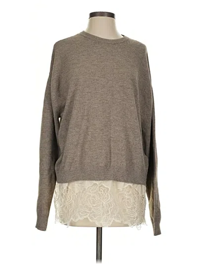 Pre-owned Zara Pullover Sweater In Brown