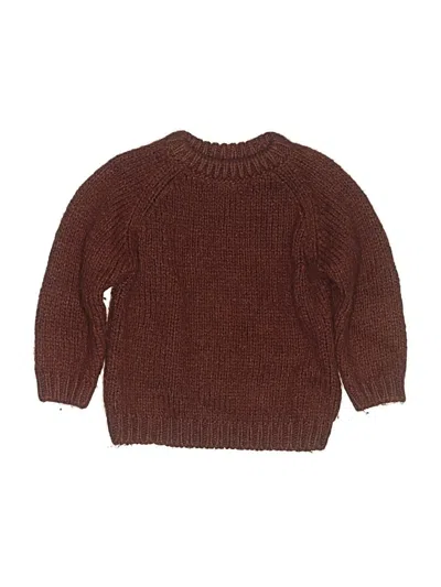 Pre-owned Zara Kids' Pullover Sweater In Brown