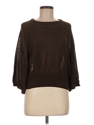 Pre-owned Zara Pullover Sweater In Brown