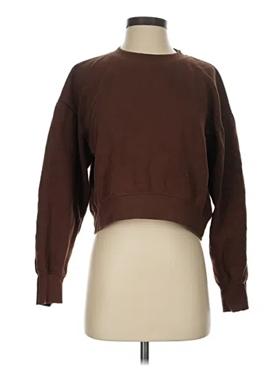 Pre-owned Zara Pullover Sweater In Brown
