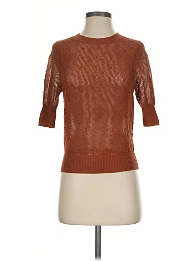 Pre-owned Zara Pullover Sweater In Brown