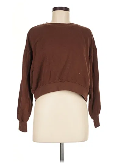 Pre-owned Zara Pullover Sweater In Brown