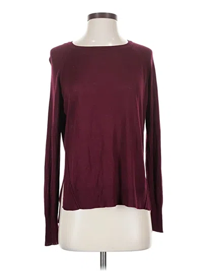 Pre-owned Zara Pullover Sweater In Burgundy