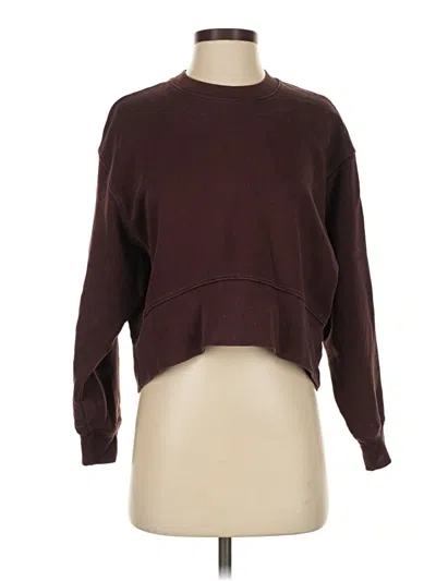 Pre-owned Zara Pullover Sweater In Burgundy