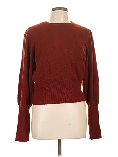 Pre-owned Zara Pullover Sweater In Burgundy