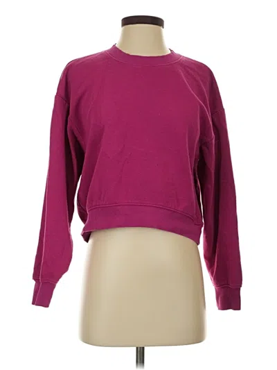 Pre-owned Zara Pullover Sweater In Burgundy