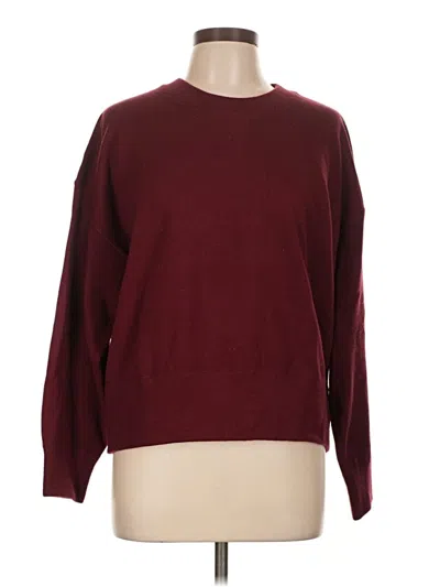 Pre-owned Zara Pullover Sweater In Burgundy