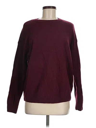 Pre-owned Zara Pullover Sweater In Burgundy