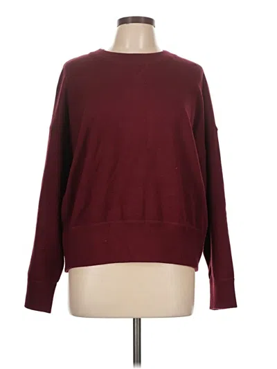 Pre-owned Zara Pullover Sweater In Burgundy