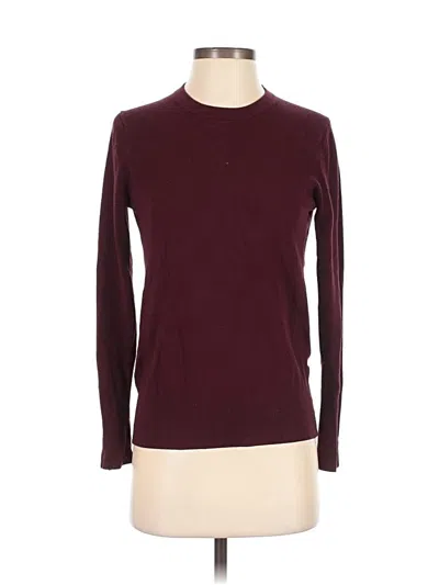 Pre-owned Zara Pullover Sweater In Burgundy