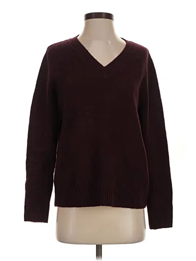 Pre-owned Zara Pullover Sweater In Burgundy