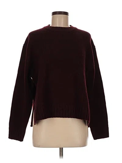 Pre-owned Zara Pullover Sweater In Burgundy