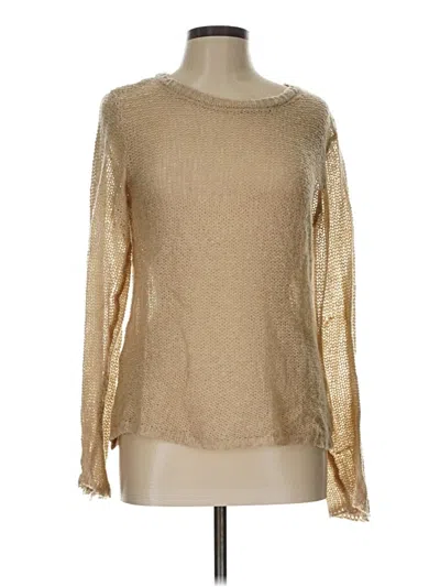 Pre-owned Zara Pullover Sweater In Gold