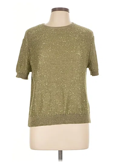 Pre-owned Zara Pullover Sweater In Gold