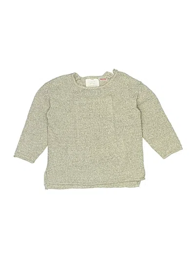 Pre-owned Zara Kids' Pullover Sweater In Gold