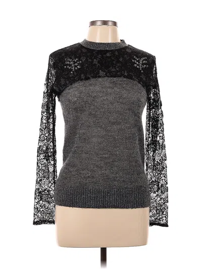 Pre-owned Zara Pullover Sweater In Gray