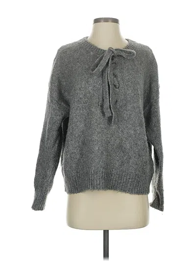 Pre-owned Zara Pullover Sweater In Gray