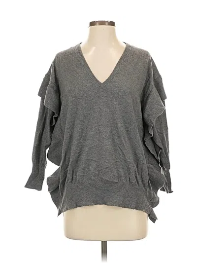 Pre-owned Zara Pullover Sweater In Gray