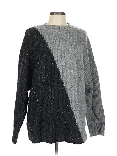 Pre-owned Zara Pullover Sweater In Gray
