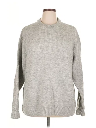 Pre-owned Zara Pullover Sweater In Gray