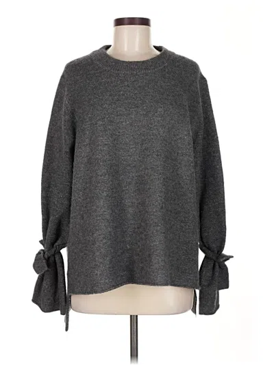 Pre-owned Zara Pullover Sweater In Gray