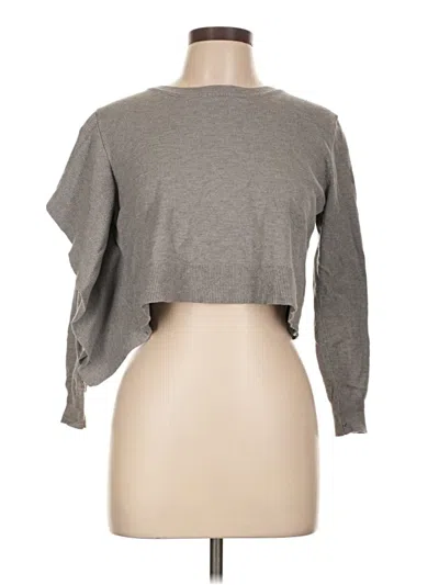 Pre-owned Zara Pullover Sweater In Gray