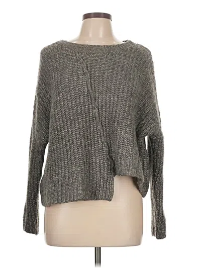 Pre-owned Zara Pullover Sweater In Gray