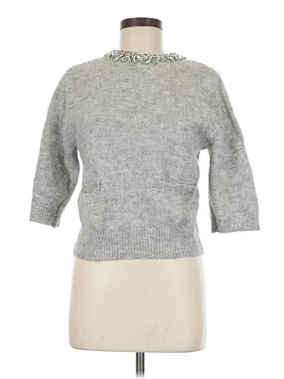 Pre-owned Zara Pullover Sweater In Gray