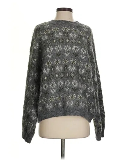 Pre-owned Zara Pullover Sweater In Gray